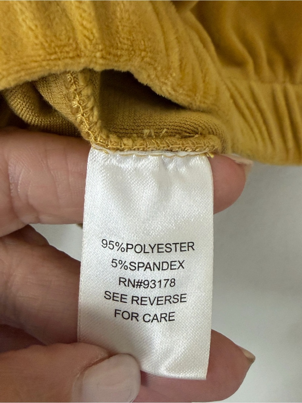 Truth by Republic Mustard Velvet Cropped Sweatshirt Size Small - Picture 9 of 9